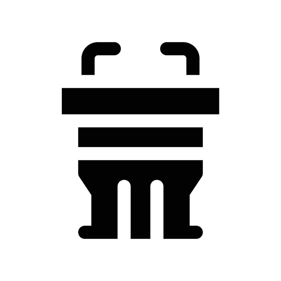 podium icon. glyph icon for your website, mobile, presentation, and logo design. vector