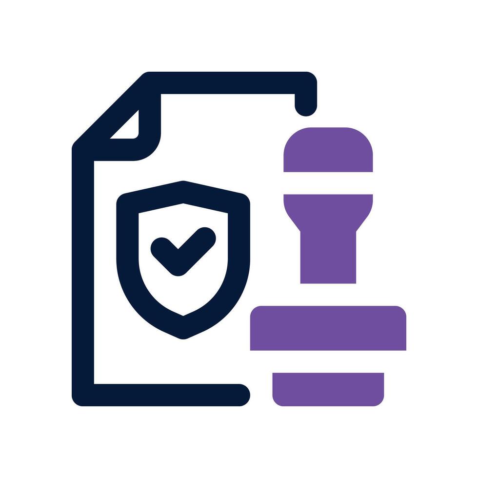 contract icon. dual tone icon for your website, mobile, presentation, and logo design. vector