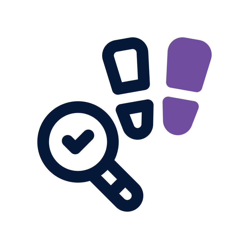 investigation icon. dual tone icon for your website, mobile, presentation, and logo design. vector