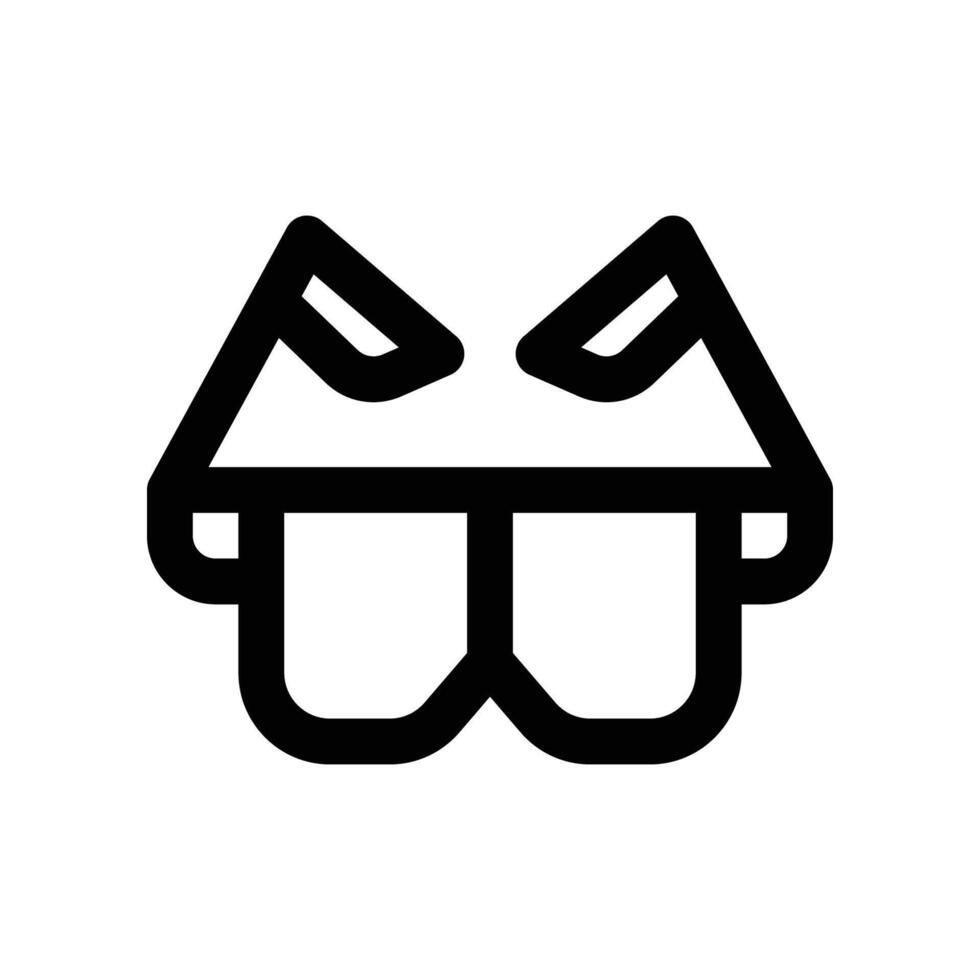 glasses icon. line icon for your website, mobile, presentation, and logo design. vector