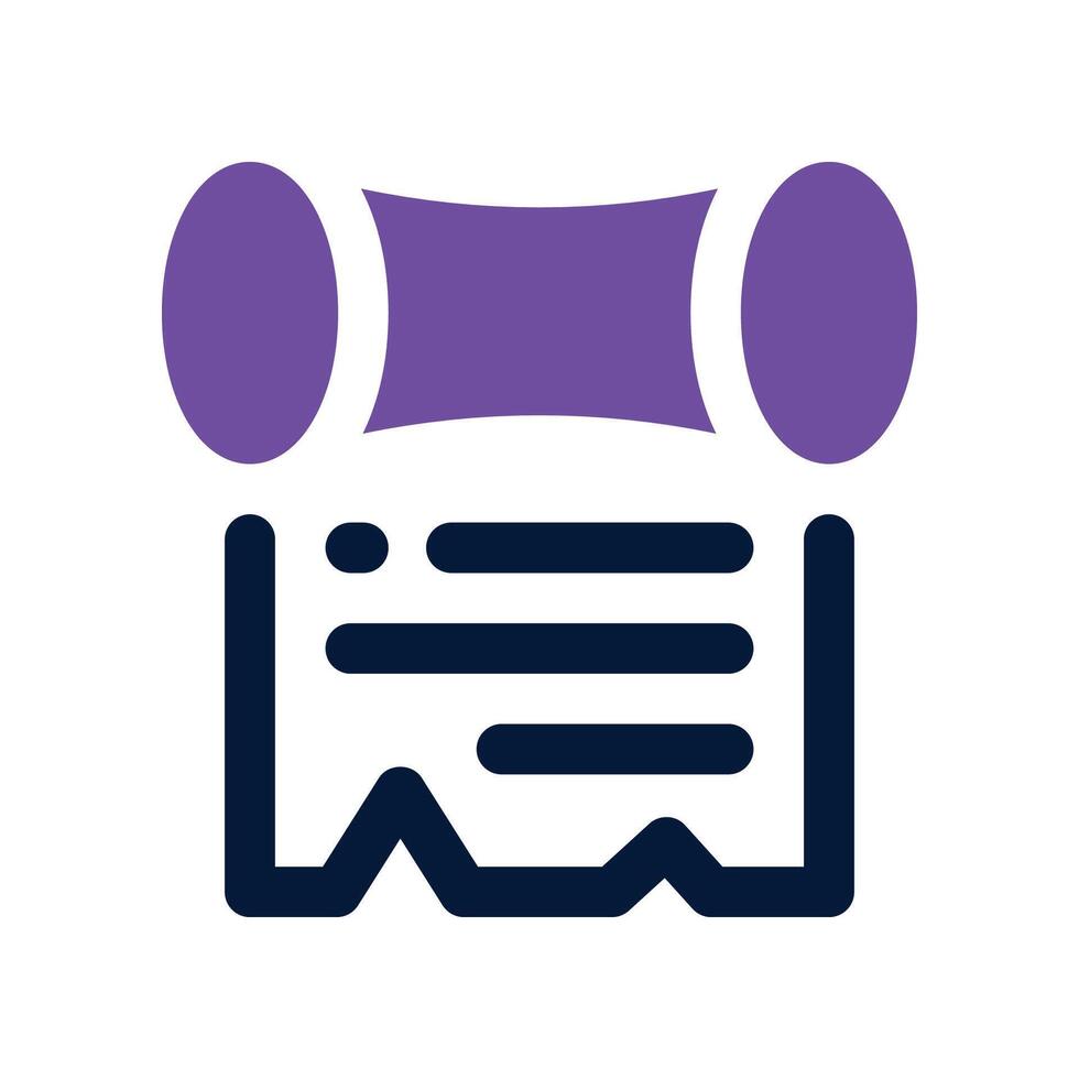 scroll icon. dual tone icon for your website, mobile, presentation, and logo design. vector