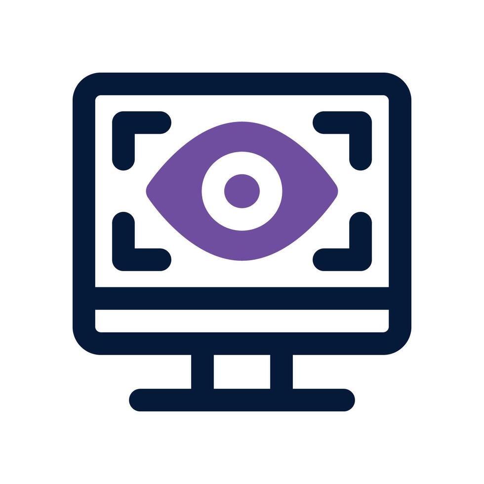monitoring icon. dual tone icon for your website, mobile, presentation, and logo design. vector