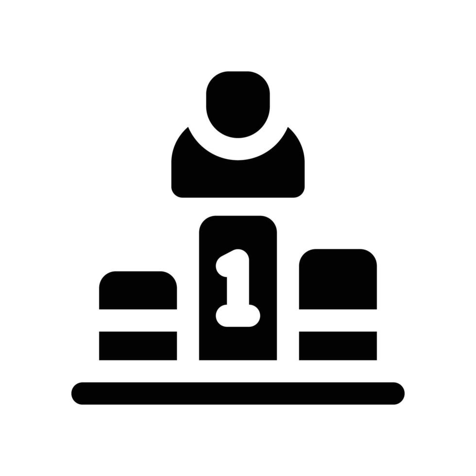 competition icon. glyph icon for your website, mobile, presentation, and logo design. vector