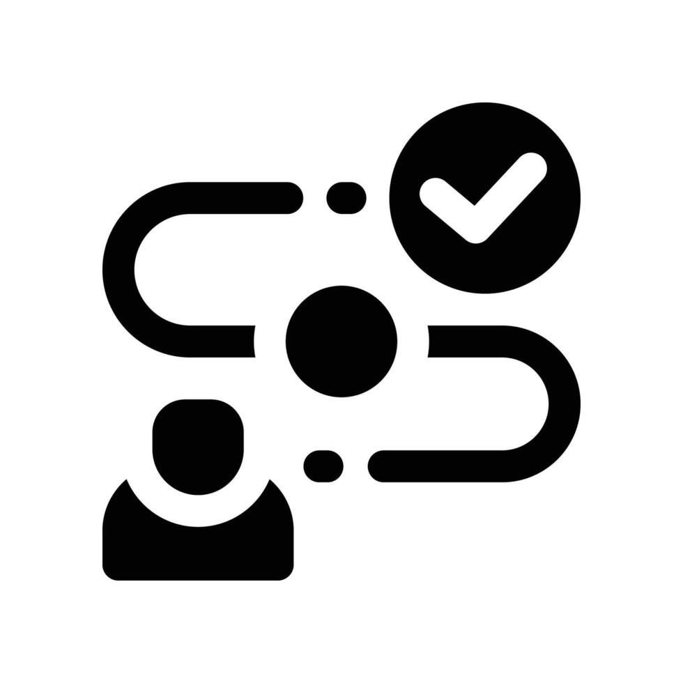 workflow icon. glyph icon for your website, mobile, presentation, and logo design. vector