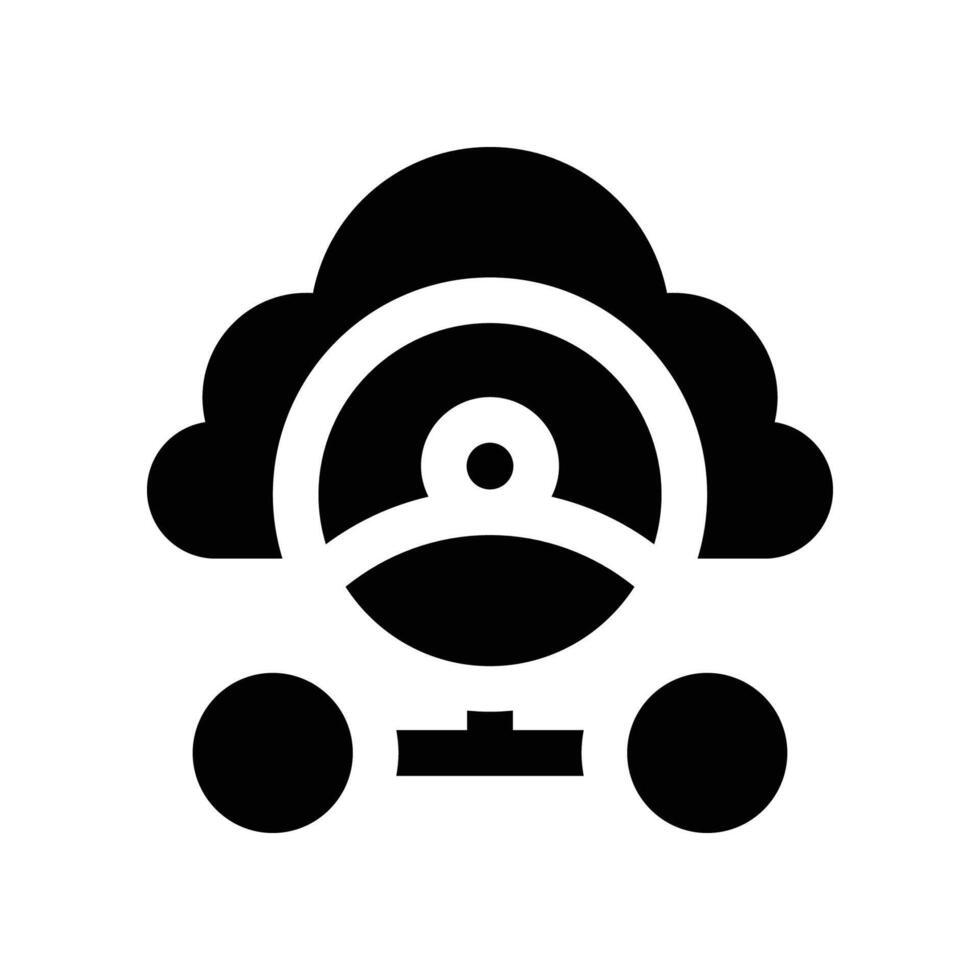 cloud icon. glyph icon for your website, mobile, presentation, and logo design. vector