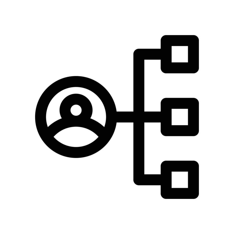 hierarchy icon. line icon for your website, mobile, presentation, and logo design. vector