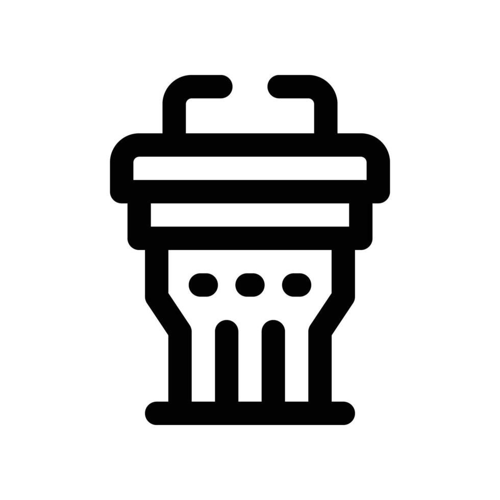 podium icon. line icon for your website, mobile, presentationation, and logo design. vector