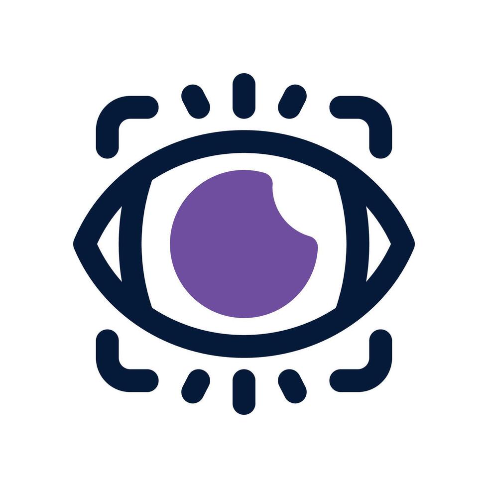 focus icon. dual tone icon for your website, mobile, presentationation, and logo design. vector