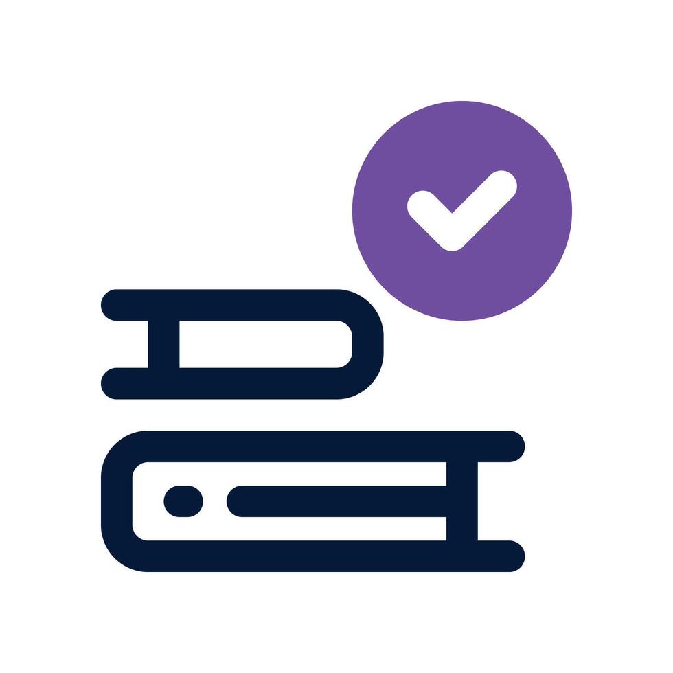 book icon. dual tone icon for your website, mobile, presentationation, and logo design. vector