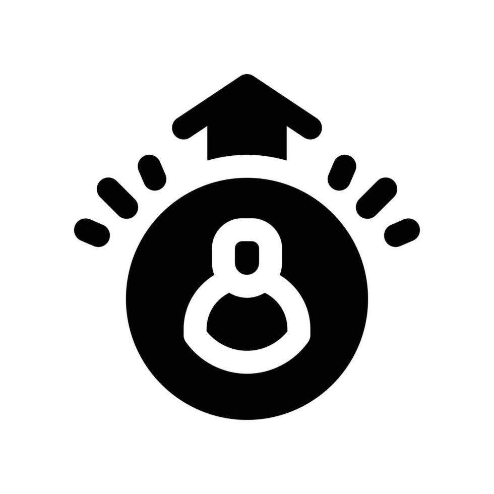 promotion icon. glyph icon for your website, mobile, presentationation, and logo design. vector