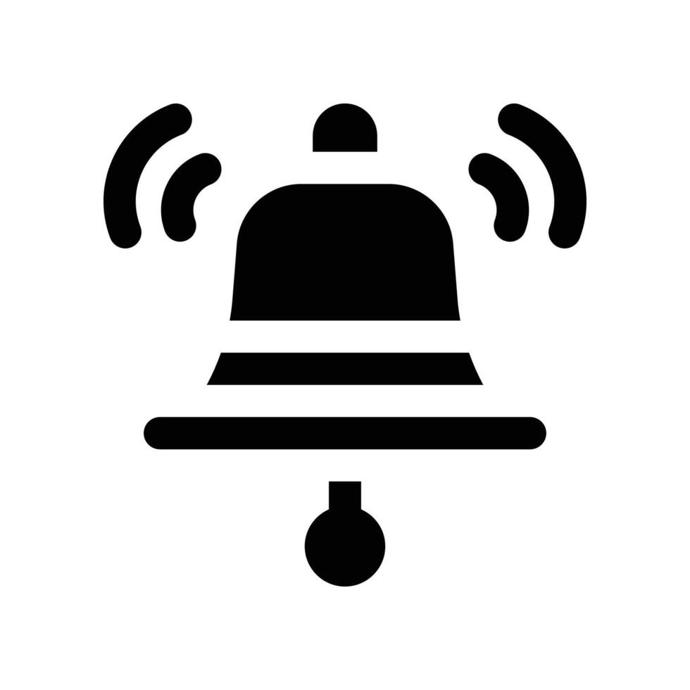 notification icon. glyph icon for your website, mobile, presentation, and logo design. vector