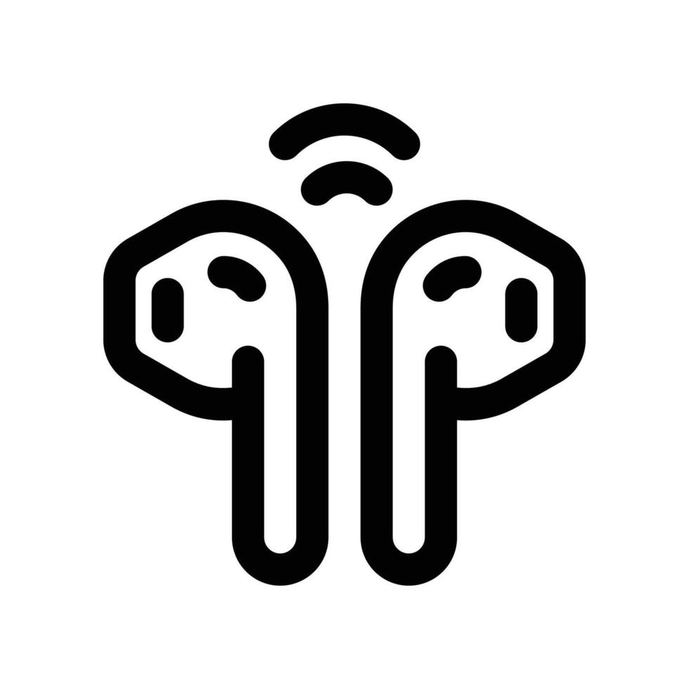 earphone icon. line icon for your website, mobile, presentation, and logo design. vector