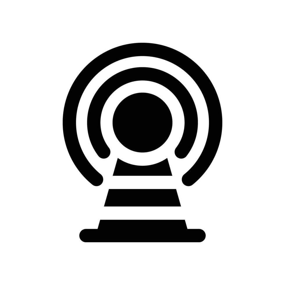 broadcast tower icon. glyph icon for your website, mobile, presentation, and logo design. vector
