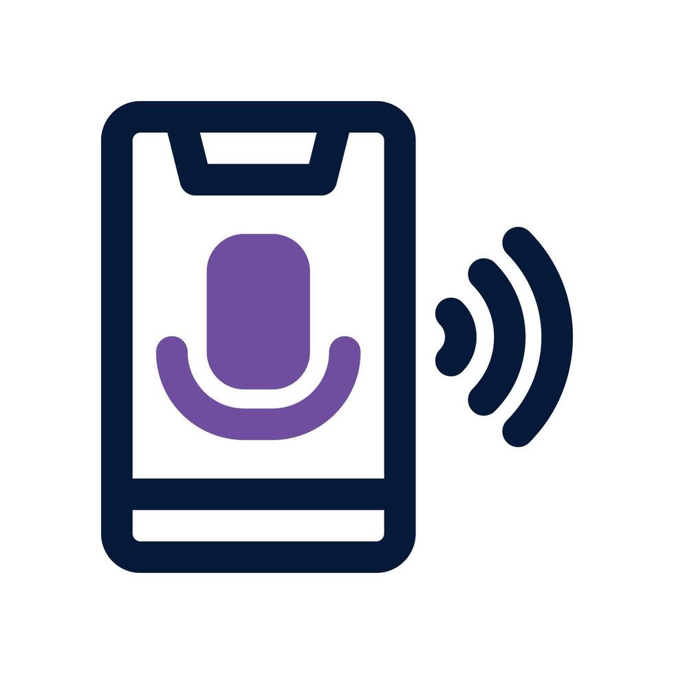mobile phone icon. dual tone icon for your website, mobile, presentation, and logo design. vector