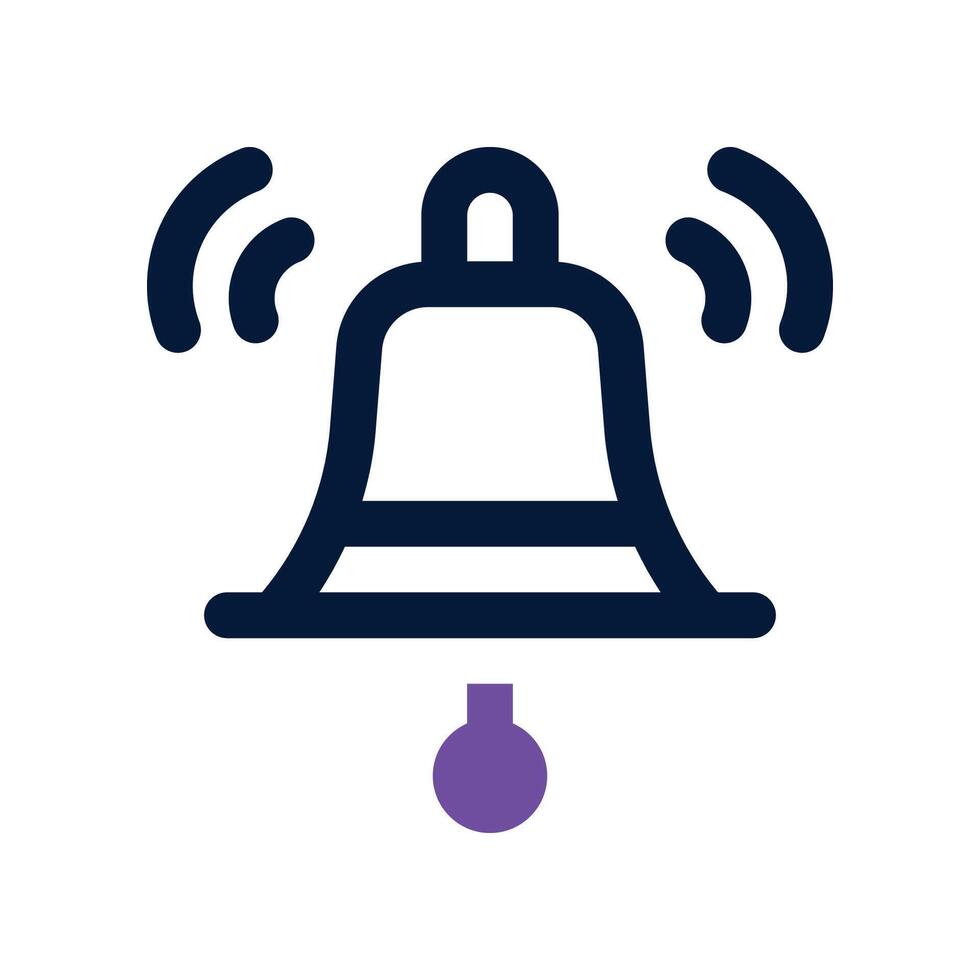 notification icon. dual tone icon for your website, mobile, presentation, and logo design. vector