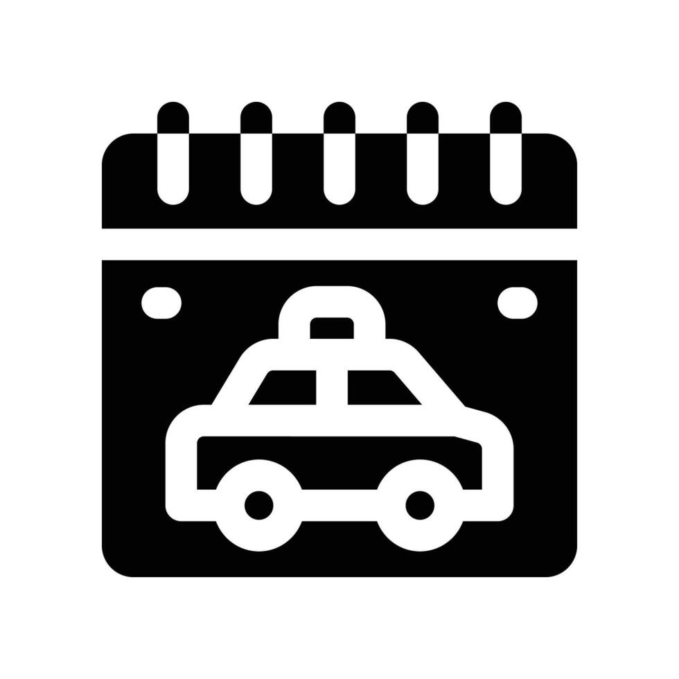 schedule icon. glyph icon for your website, mobile, presentation, and logo design. vector