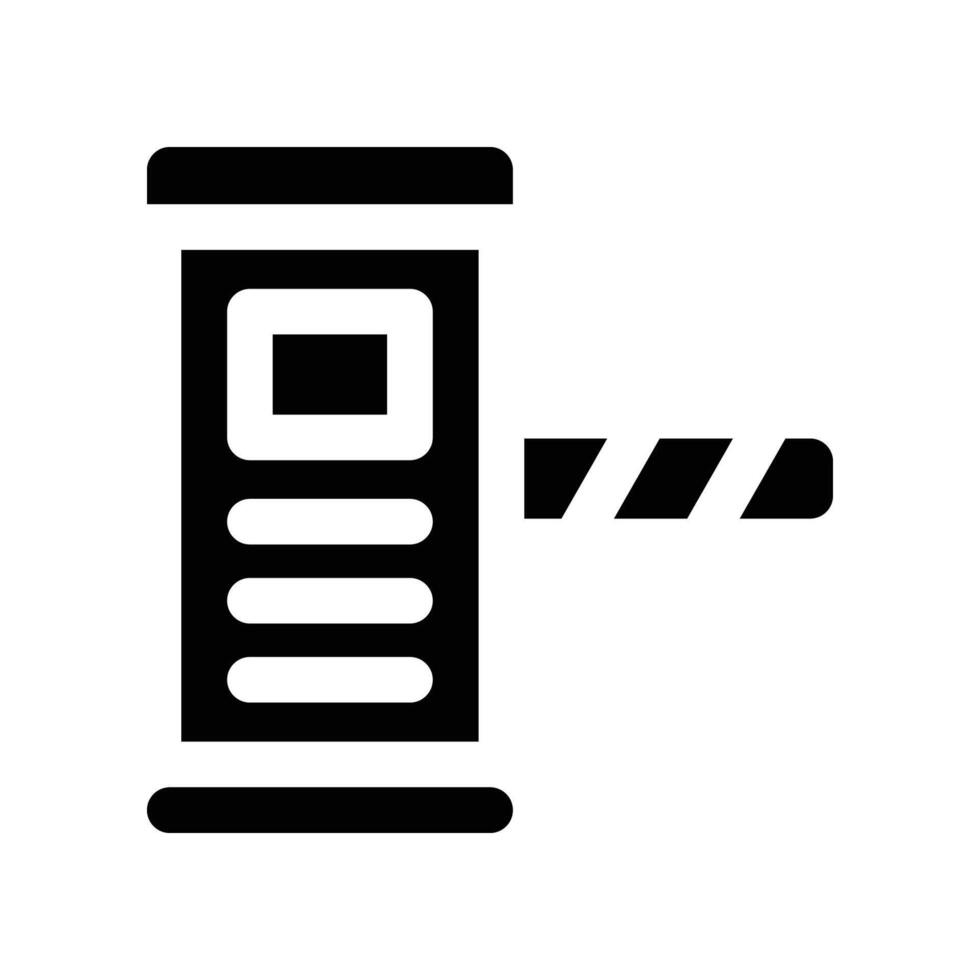 toll road icon. glyph icon for your website, mobile, presentation, and logo design. vector