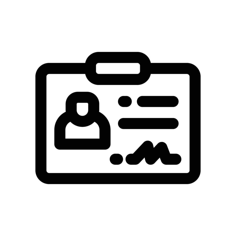 driver licence icon. line icon for your website, mobile, presentation, and logo design. vector