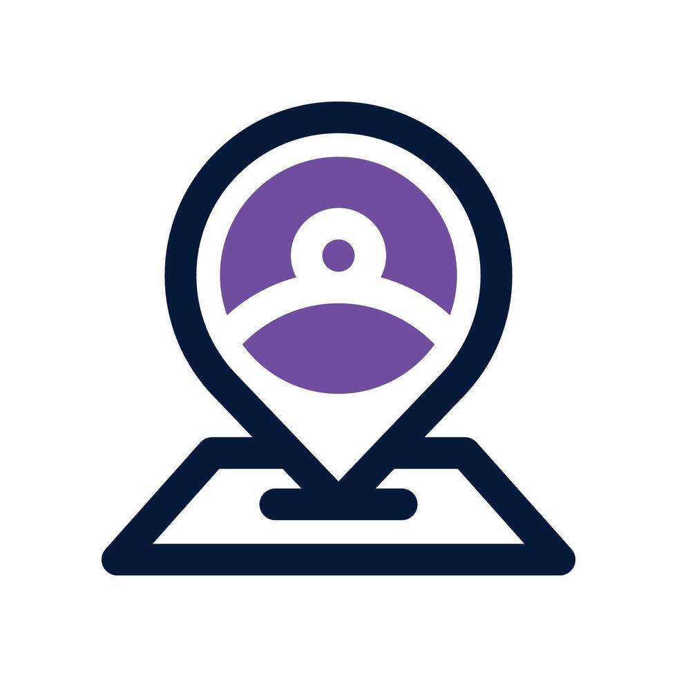 customer icon. dual tone icon for your website, mobile, presentation, and logo design. vector