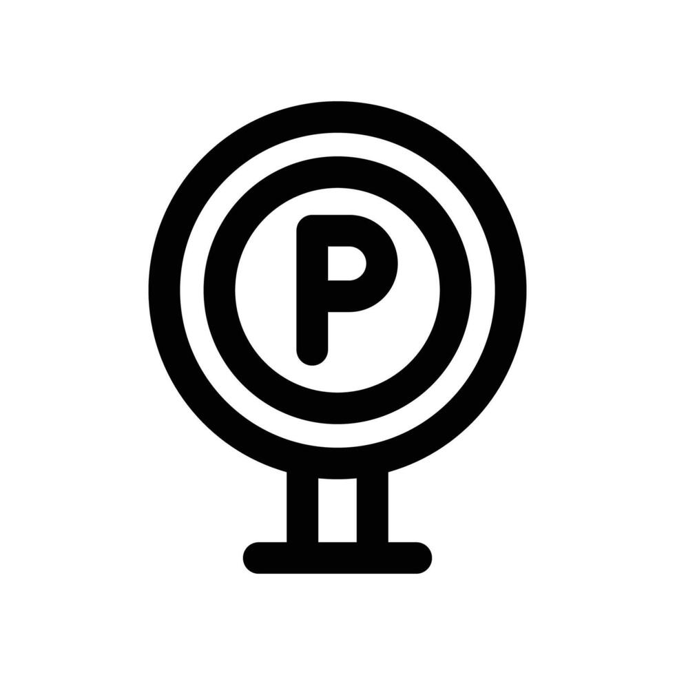 parking icon. line icon for your website, mobile, presentation, and logo design. vector