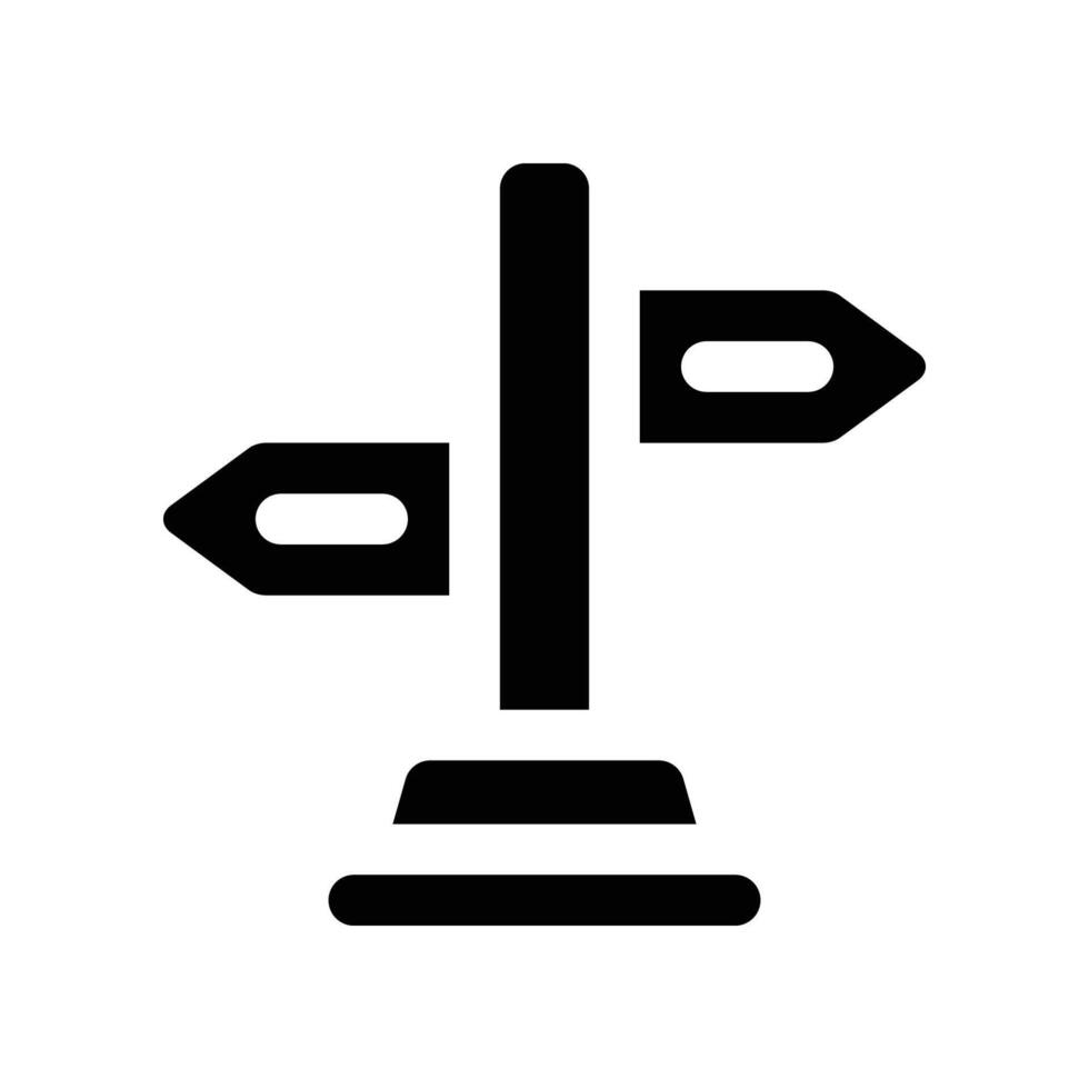 signpost icon. glyph icon for your website, mobile, presentation, and logo design. vector