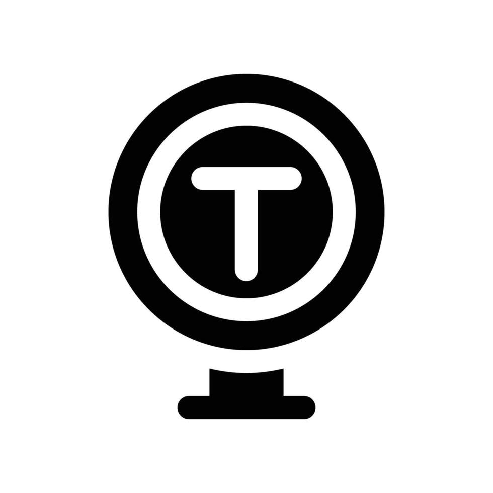 taxi sign icon. glyph icon for your website, mobile, presentation, and logo design. vector