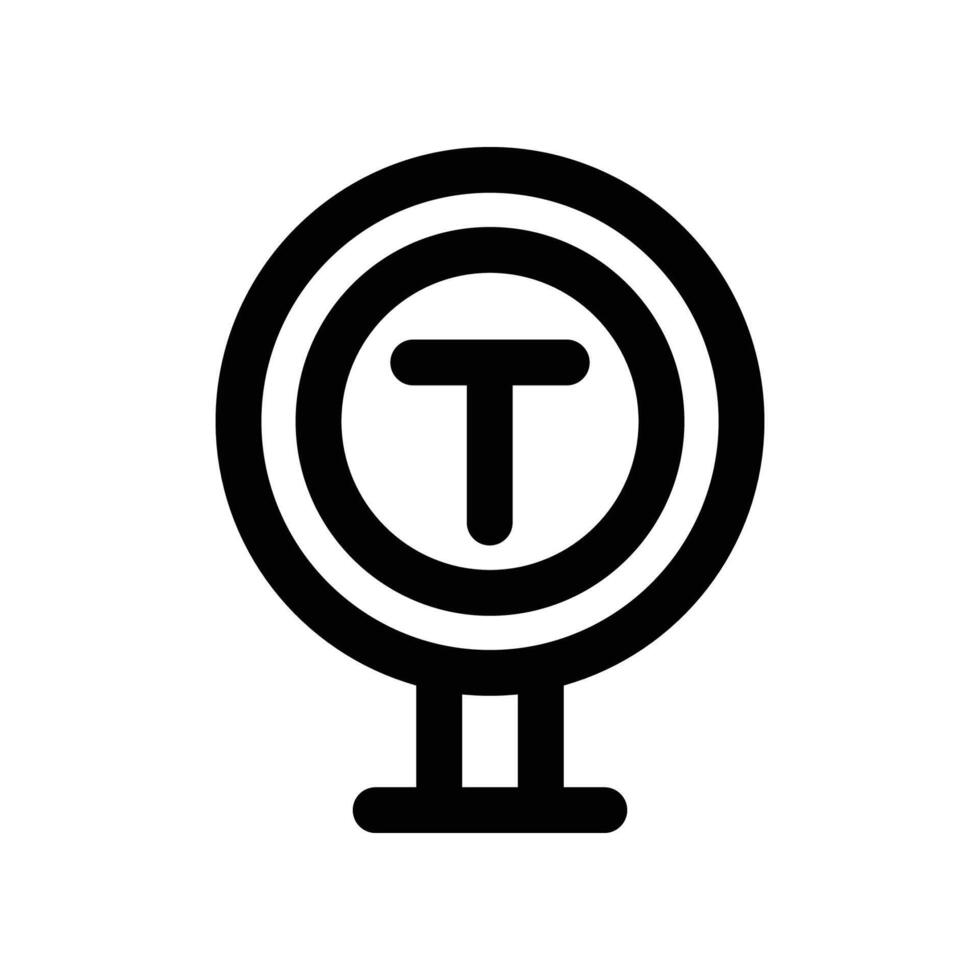 taxi sign icon. line icon for your website, mobile, presentation, and logo design. vector