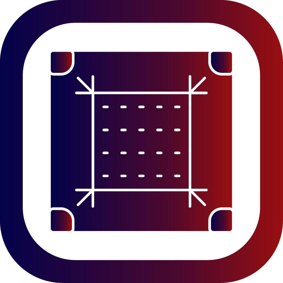 Dots Per Inch Glyph Gradient Round Corner Icon vector