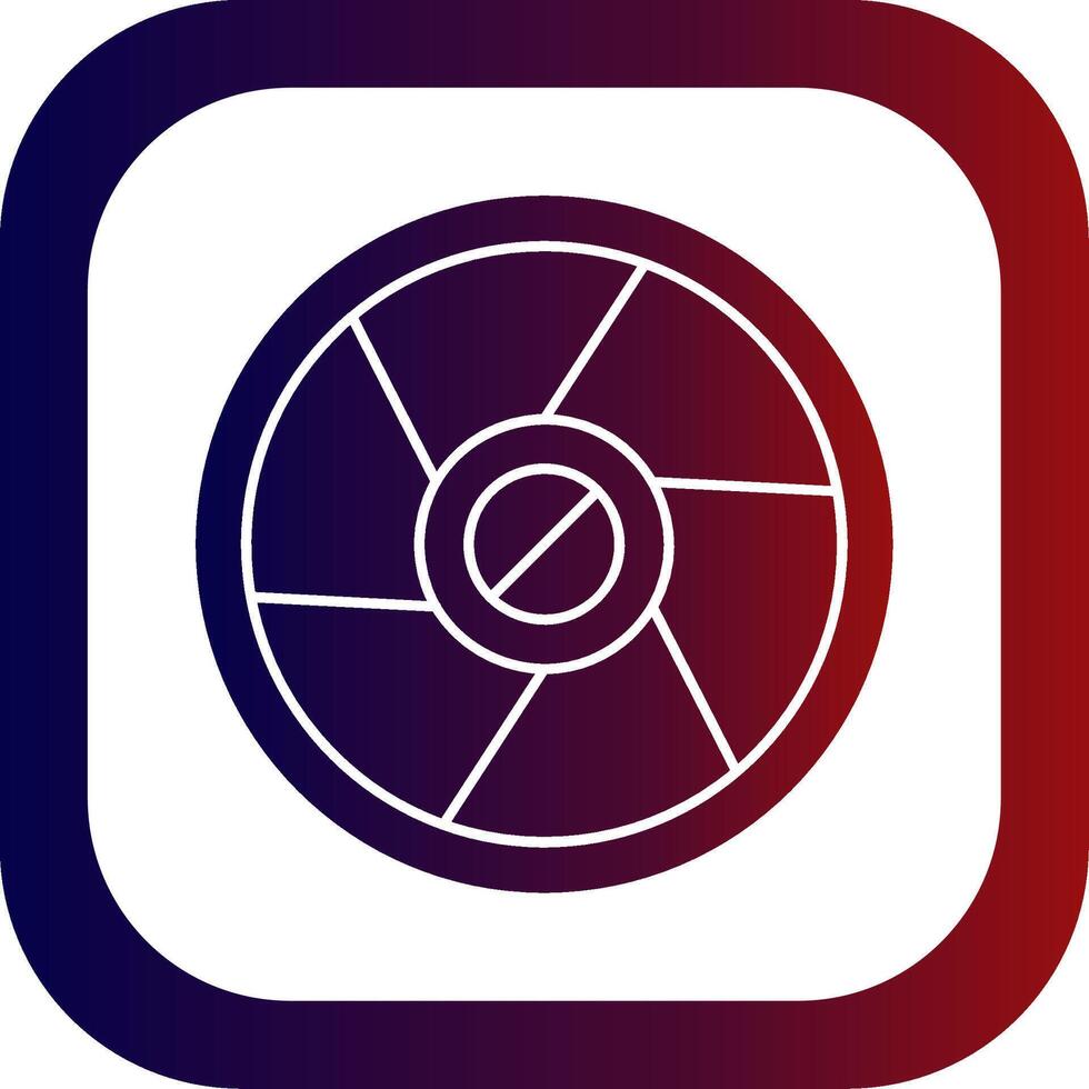 Camera Exposure Glyph Gradient Round Corner Icon vector