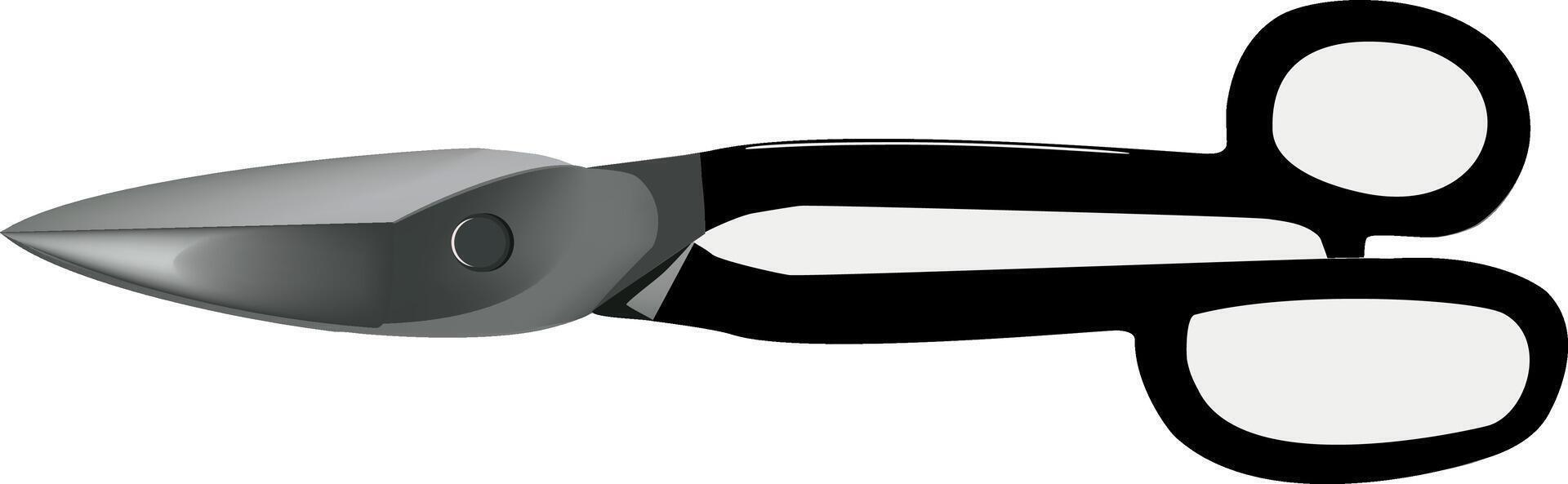 A pair of scissors with a pair of glasses on top vector