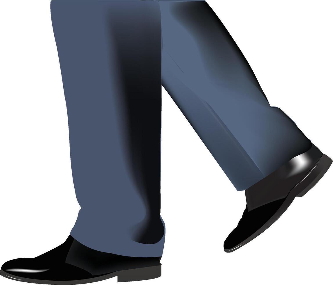 Clip art of a man walking clip art vector