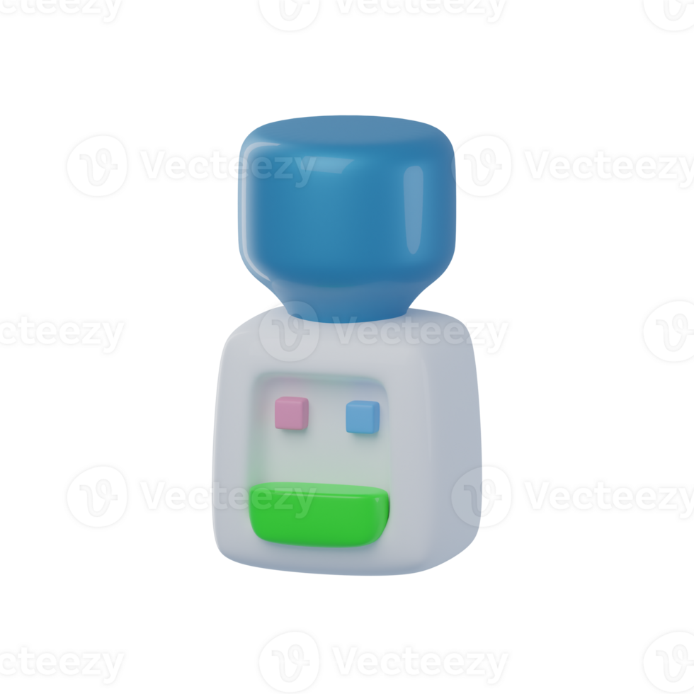 3D Dispenser Isolated Icon Illustration png