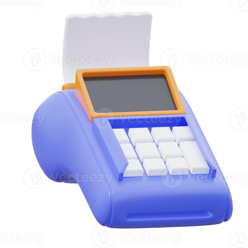 3D EDC Machine Isolated Icon Illustration png