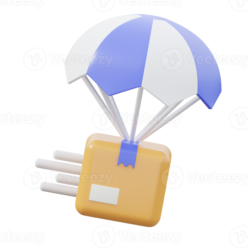 3D Fast Delivery Isolated Icon Illustration png