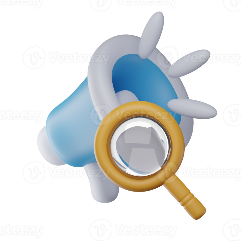 3D Marketing Analysis Isolated Icon Illustration png