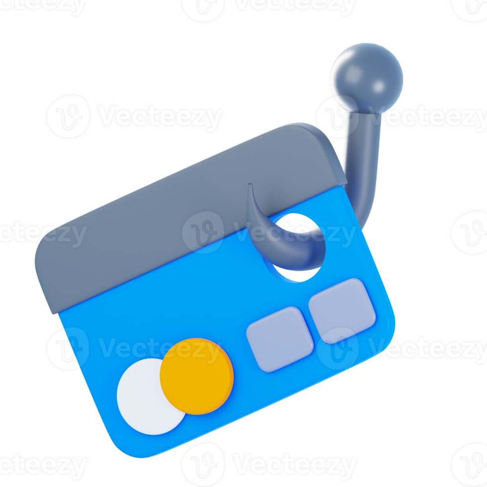 3D Phising Isolated Icon Illustration png