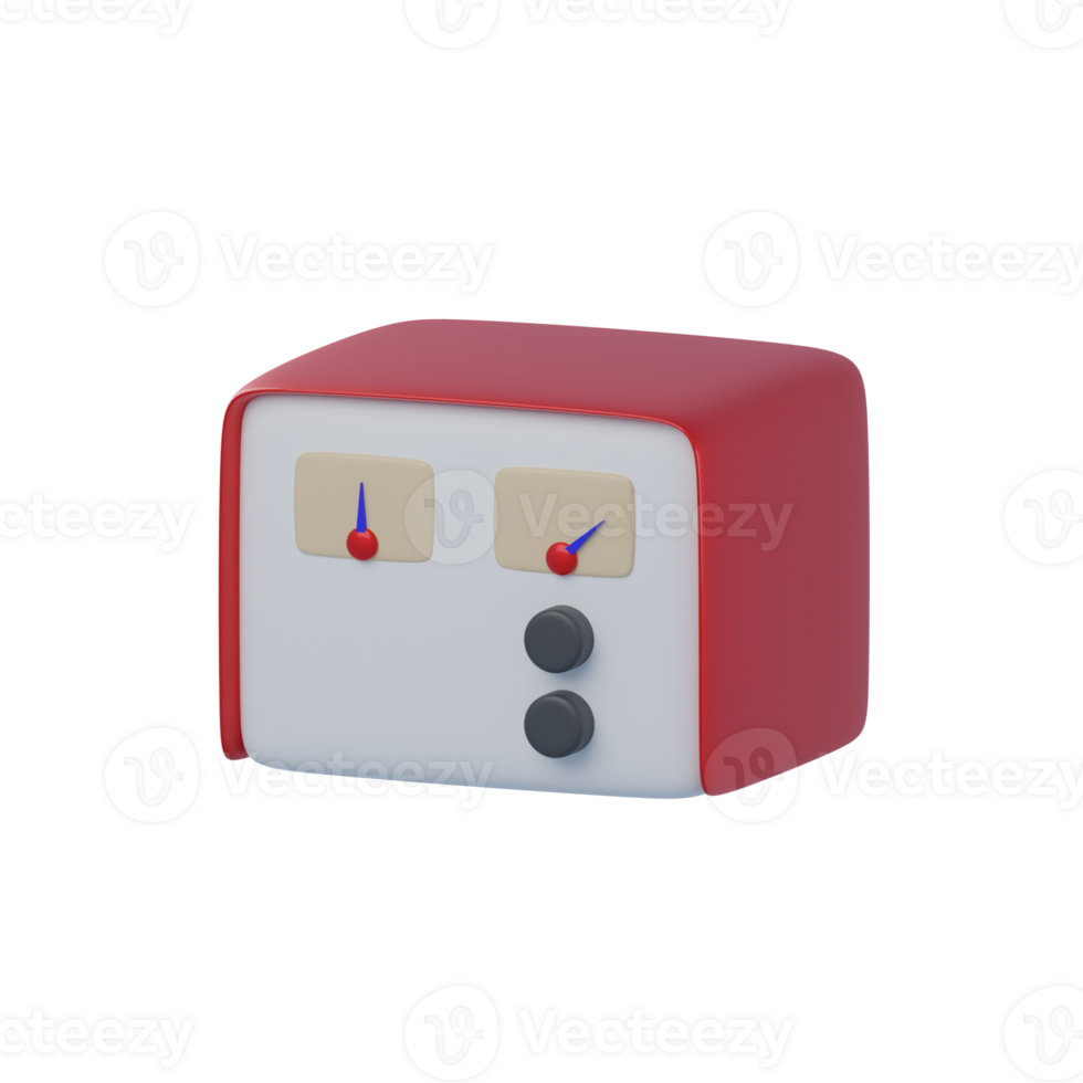 3D Power Supply Isolated Icon Illustration png