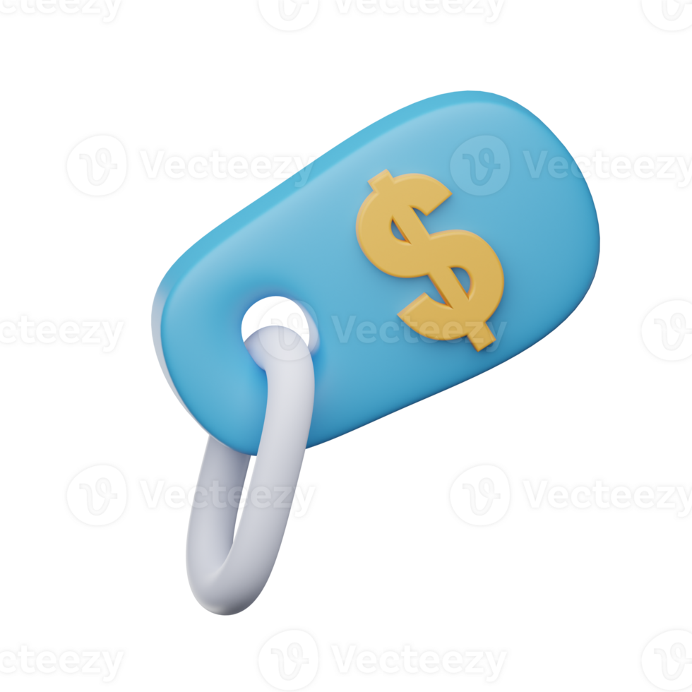 3D Pricing Isolated Icon Illustration png