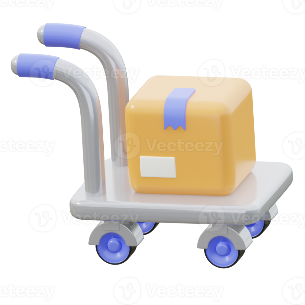3D Shipping Isolated Icon Illustration png
