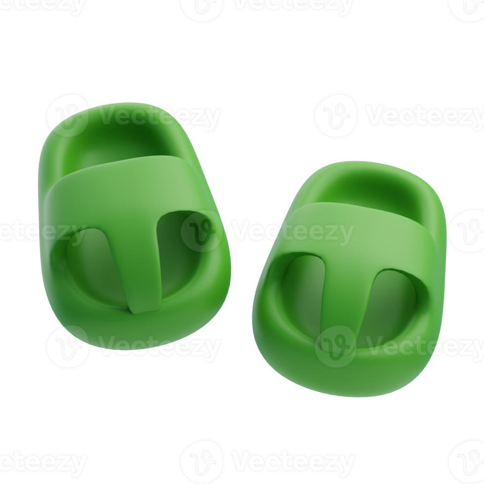 3D Slippers Isolated Icon Illustration png