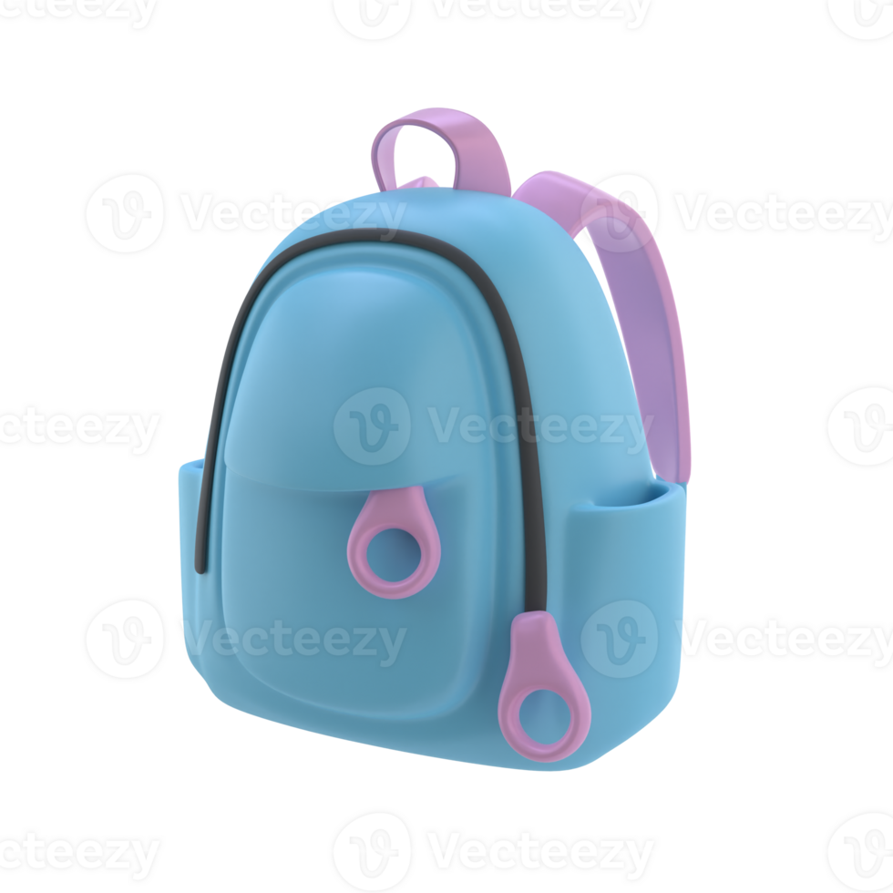 3D Bag Isolated Icon Illustration png
