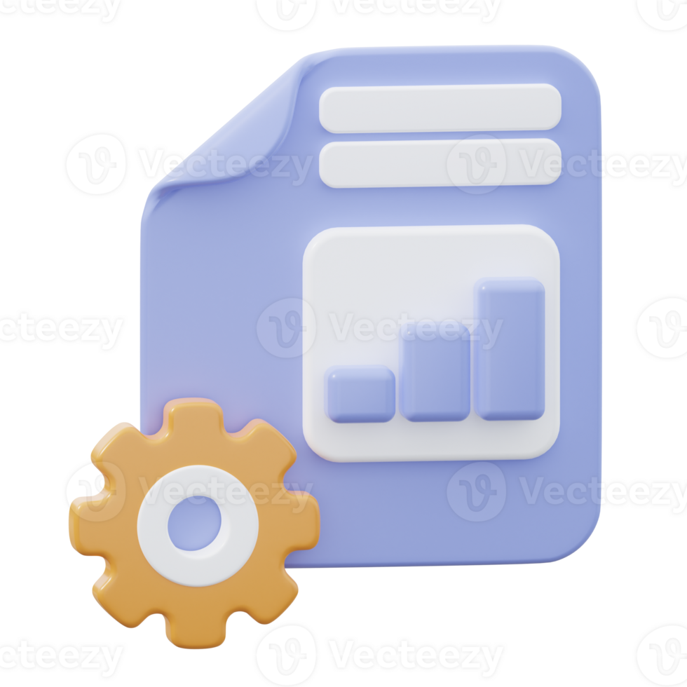 3D Business Process Illustration png