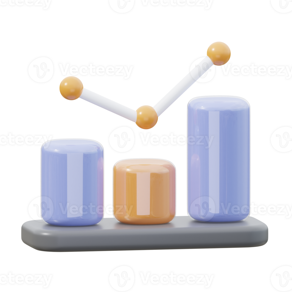 3D Dynamic Graph Illustration png