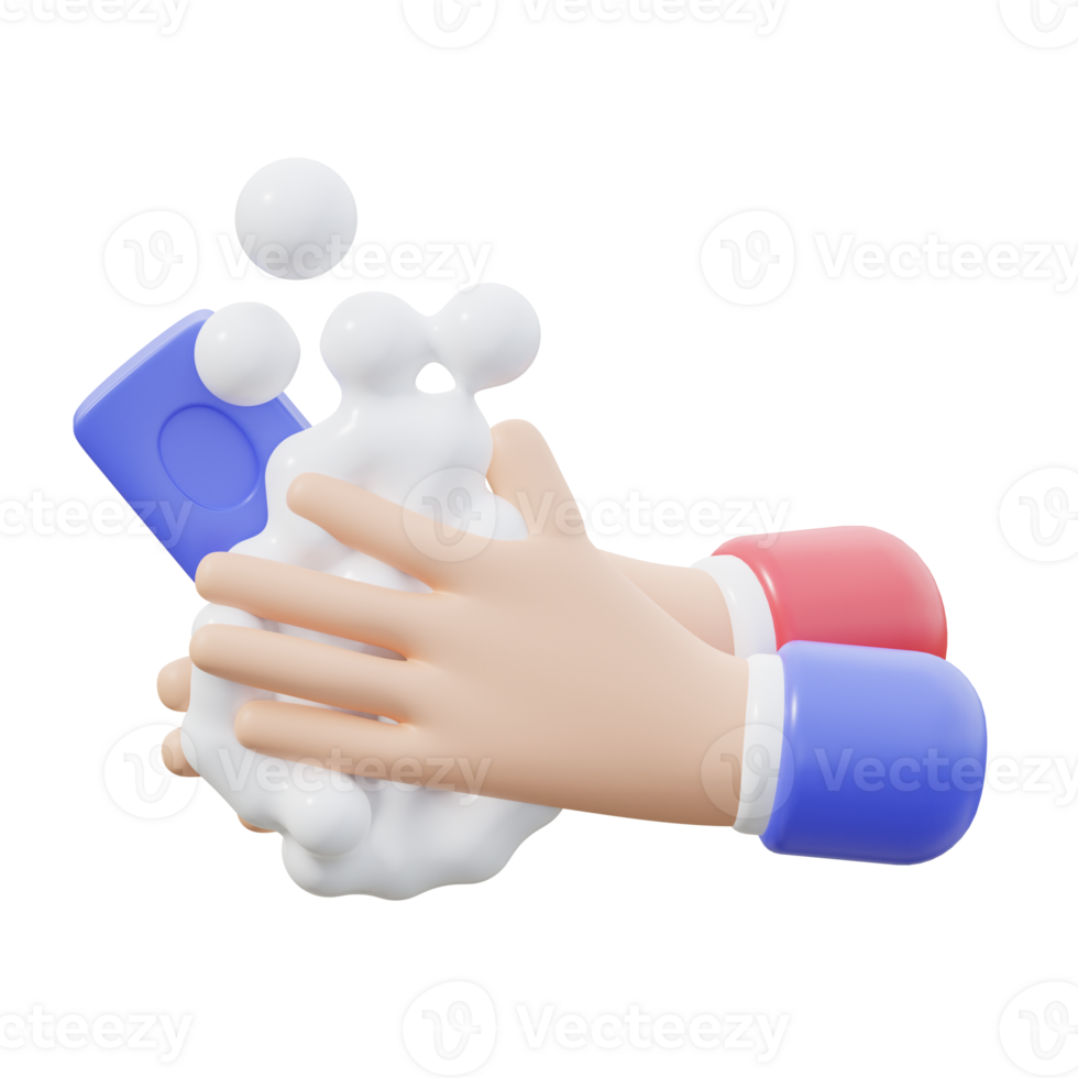 3D Handwash Soap Illustration png