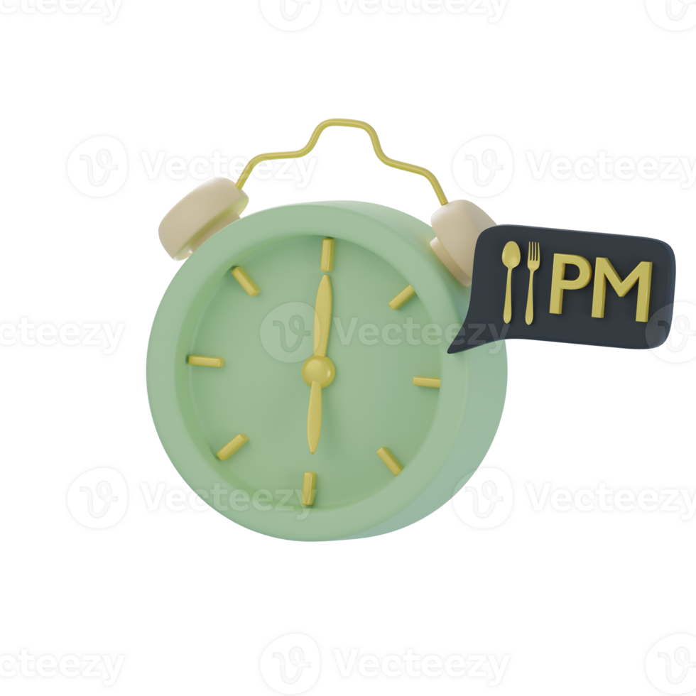 3D Iftar Time Illustration png