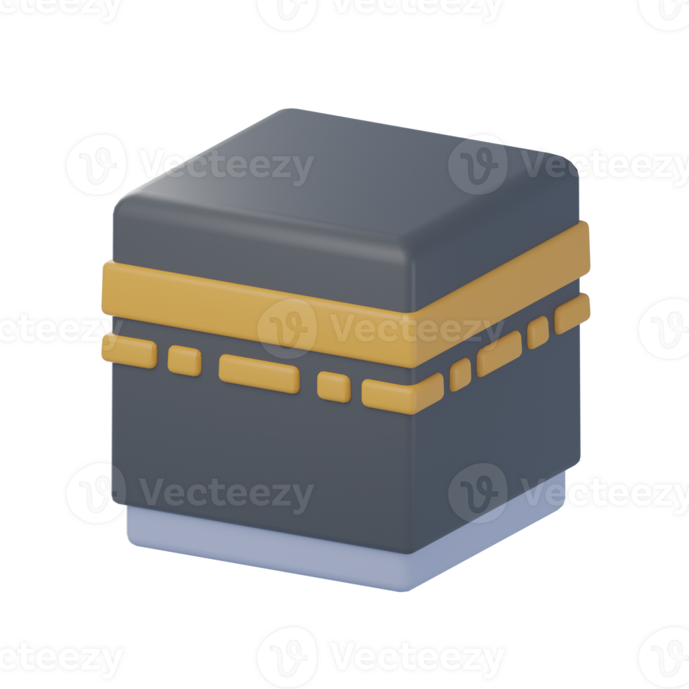 3D Kaaba Illustration png