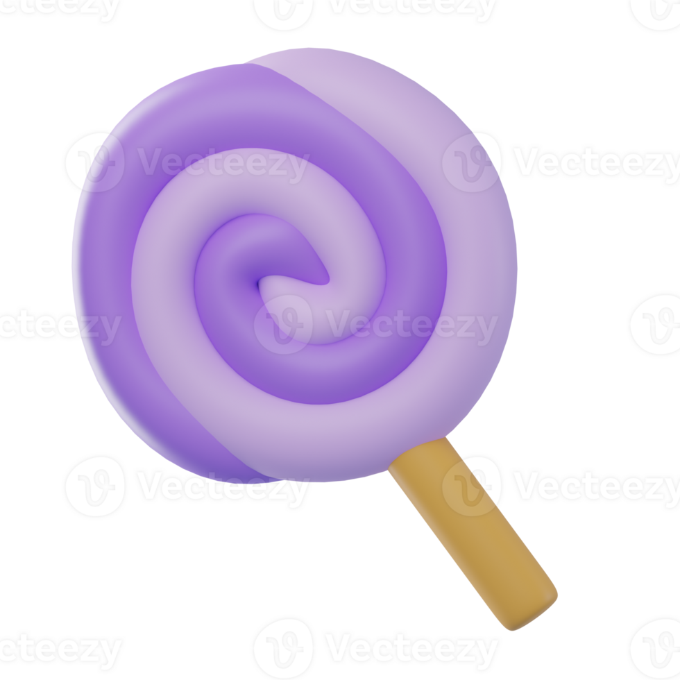 3D Lollipop Illustration png