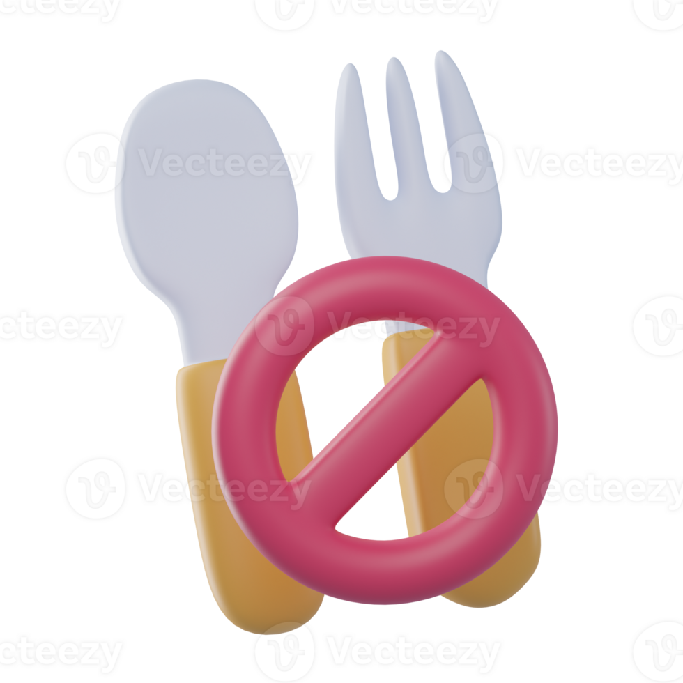3d no mangiare illustrazione png