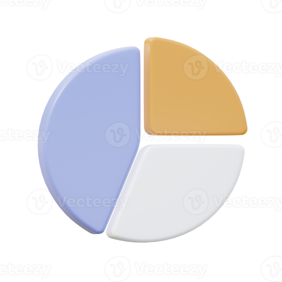 3D Pie Chart Illustration png
