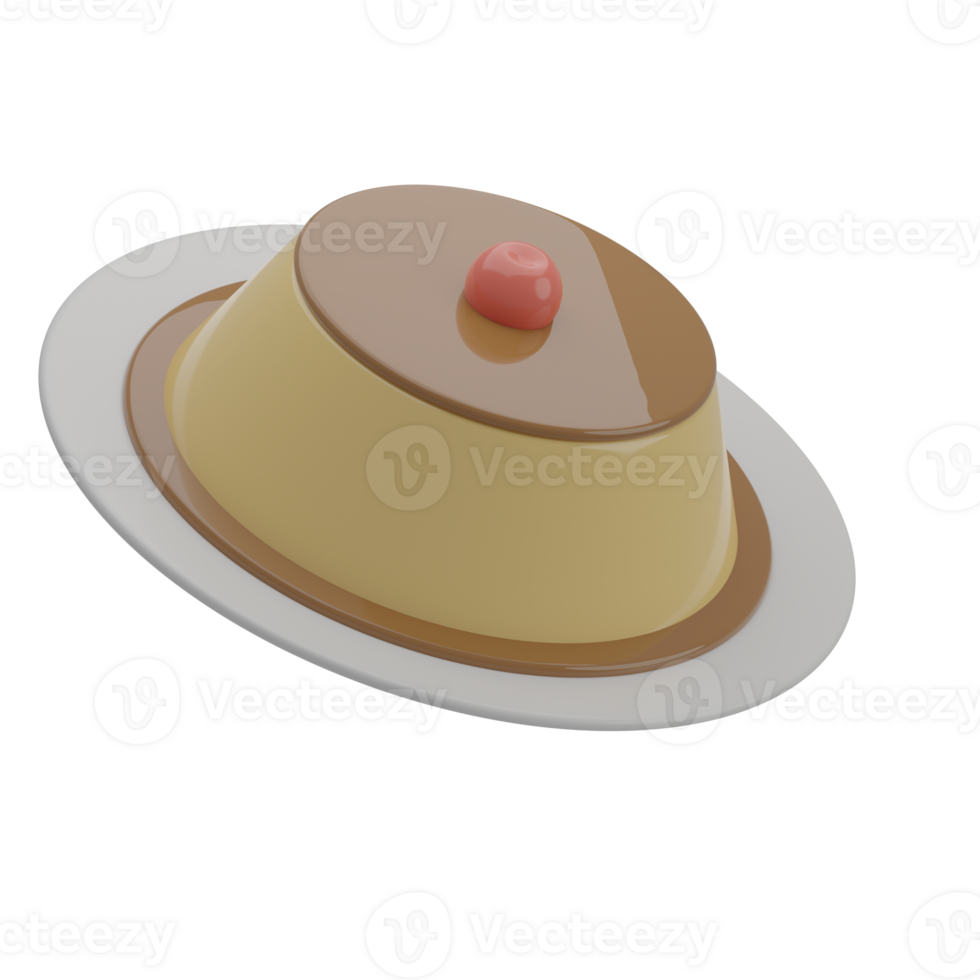 3D Pudding Illustration png